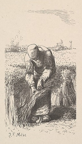 The Wheat Gatherer Jean-Francois Millet